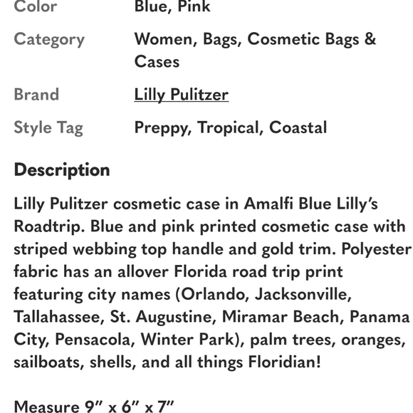 Lilly's road trip Cosmetic Case - Picture 8 of 8